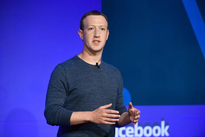 Mark Zuckerberg, le patron de Facebook, en mai 2018, à Paris.