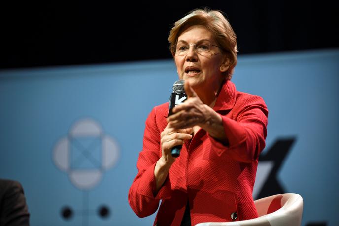 La sénatrice Elizabeth Warren, le 9 mars au festival South by Southwest d’Austin, au Texas.