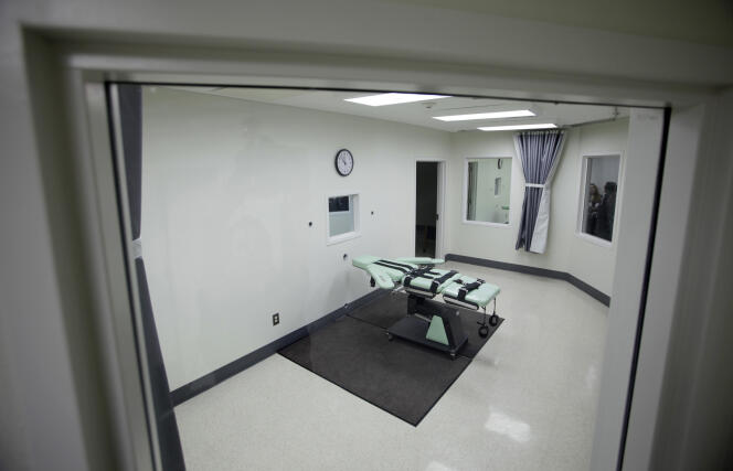 La salle à injection létale de la prison de San Quentin en Californie.