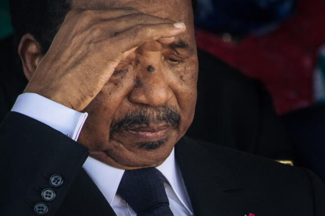 Le président camerounais Paul Biya, à Maroua, dans le nord du pays, le 29 septembre 2018.