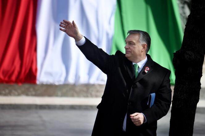 Le premier ministre hongrois Viktor Orban, à Budapest,  le 15 mars 2019.