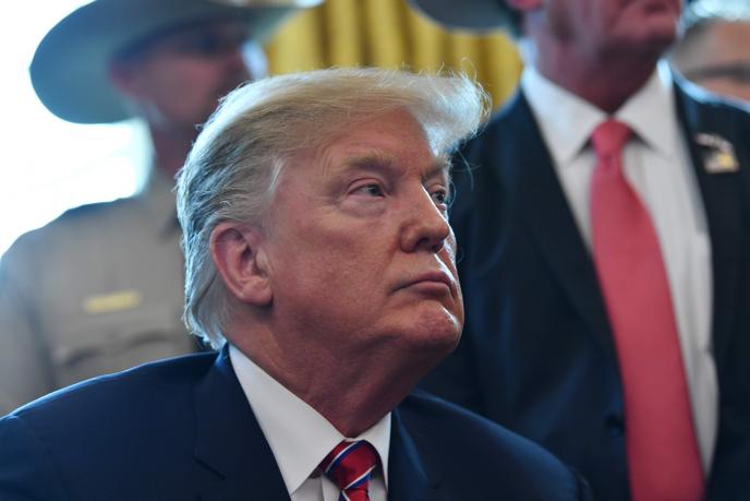 Le président américain Donald Trump le 15 mars à Maison Blanche, Washington D.C.