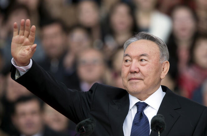 Le président kazakh Noursoultan Nazarbaïev à Almaty (Kazakhstan) en avril 2015.