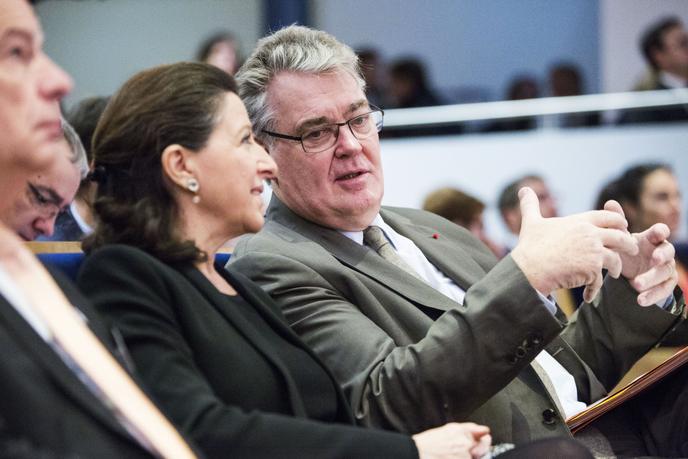 Jean-Paul Delevoye, Haut Commissaire à la réforme des retraites, et Agnès Buzyn, le 13 décembre 2018.