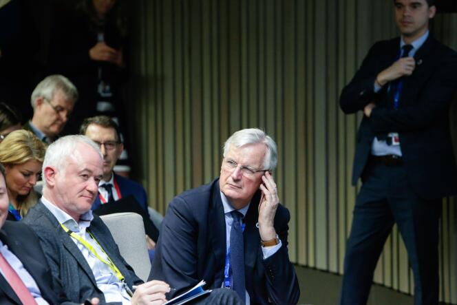 Michel Barnier à Bruxelles, le 21 mars.