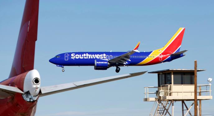 Un Boeing 737 MAX de la compagnie américain Southwest.
