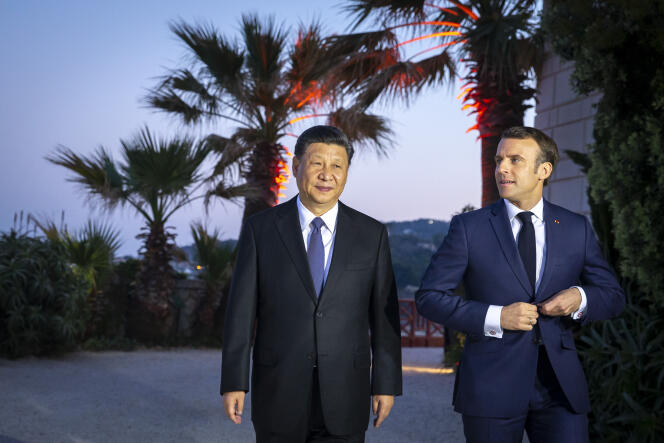 Le président chinois Xi Jinping à la Villa Kerylos à Beaulieu-sur-Mer dans les Alpes-Maritimes, dimanche 24 mars. «  »