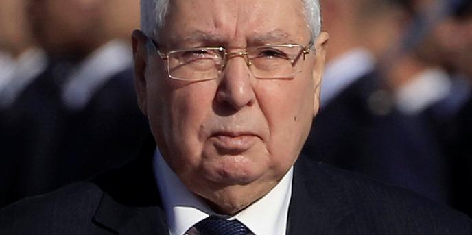 Abdelkader Bensalah à Alger, en décembre 2017.