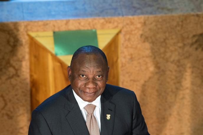 Le président sud-africain Cyril Ramaphosa au Parlement, au Cap, le 7 février 2019.