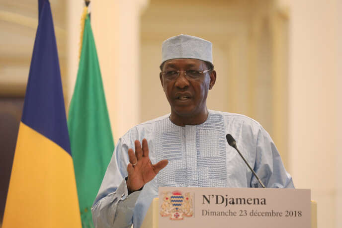 Le président tchadien Idriss Déby, à N’Djamena, le 23 décembre 2018.