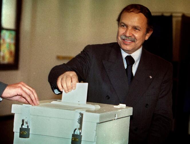 Abdelaziz Bouteflika, le 28 avril 1999.