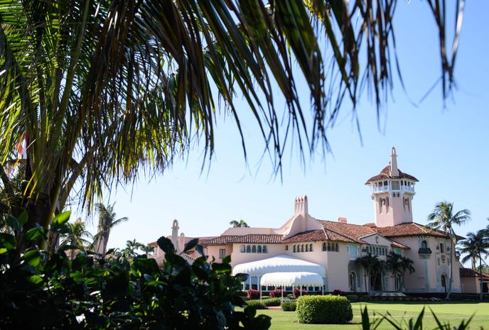 Le complexe de Mar-a-Lago, possédé par le président américain Donald Trump à Palm Beach, en Floride.