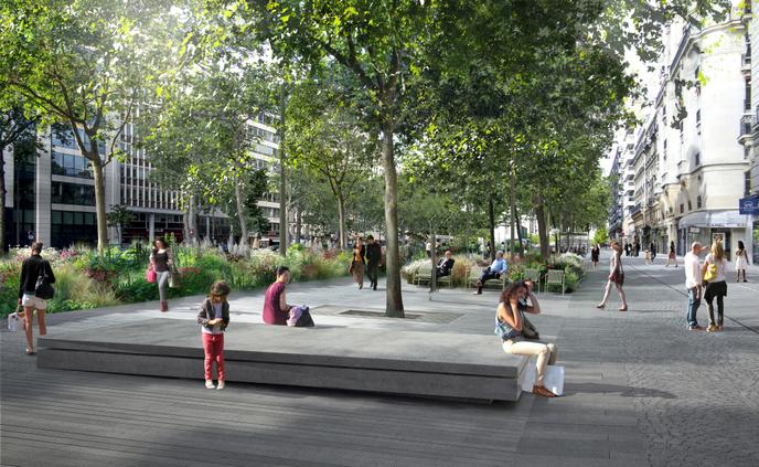 Neuilly Sur Seine Domestique L Axe Majeur Entre L Etoile Et La Defense