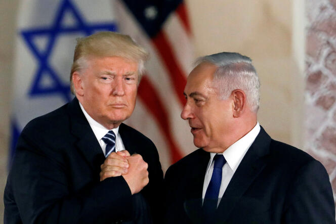 Donald Trump et Benyamin Nétanyahou, à Jérusalem, le 23 mai 2017.