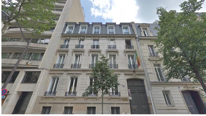 L’ambassade du Bénin, à Paris, en mai 2018
