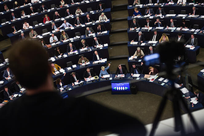 Au Parlement européen, à Strasbourg, le 28 mars 2019.