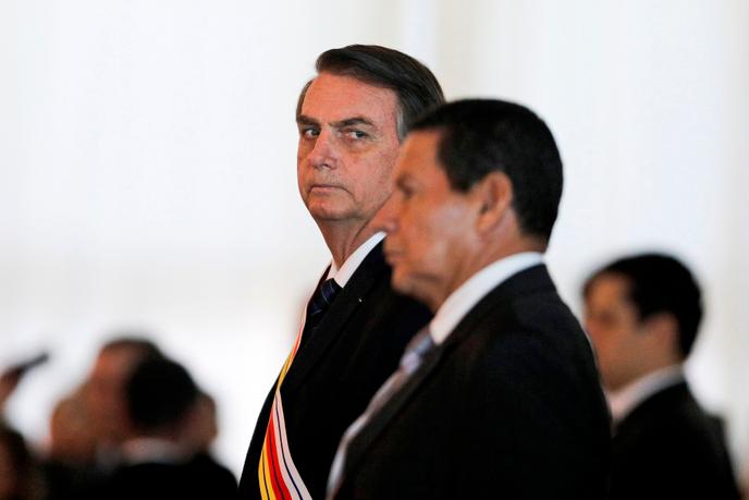 Le président brésilien Jair Bolsonaro le 28 mars à Brasilia.