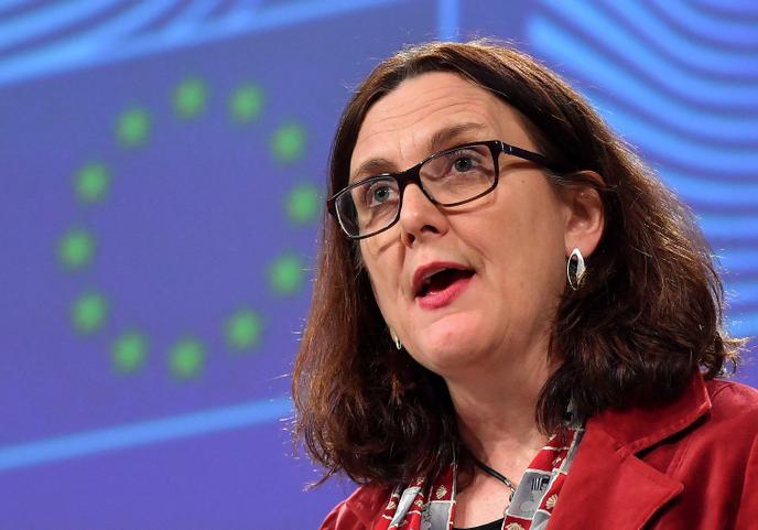La commissaire européenne au commerce, Cecilia Malmström, à Bruxelles, le 18 janvier.