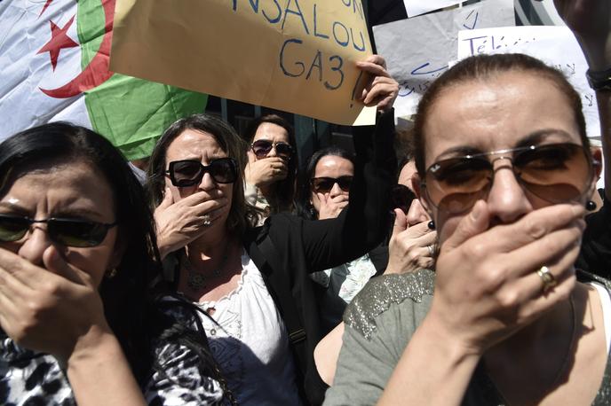 Manifestation contre la censure, à Alger, le 15 avril.
