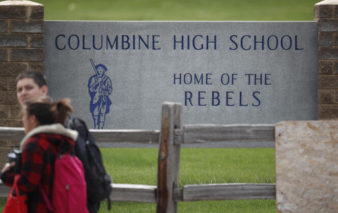 Le lycée de Comlumbine, dans le Colorado (Etats-Unis), le 16 avril.