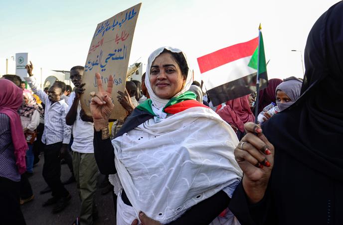Manifestation à Khartoum le 16 avril 2019.