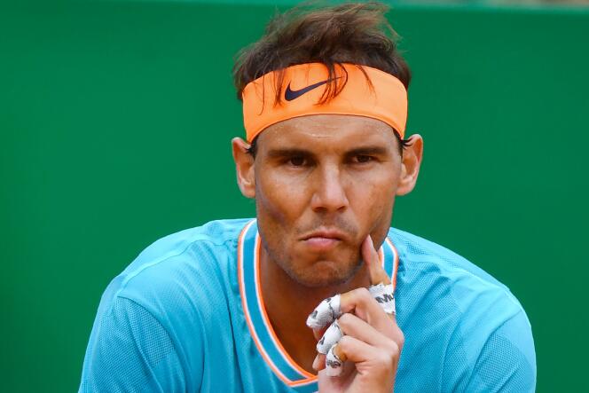 Rafael Nadal, perplexe, le 20 avril à Monte Carlo.