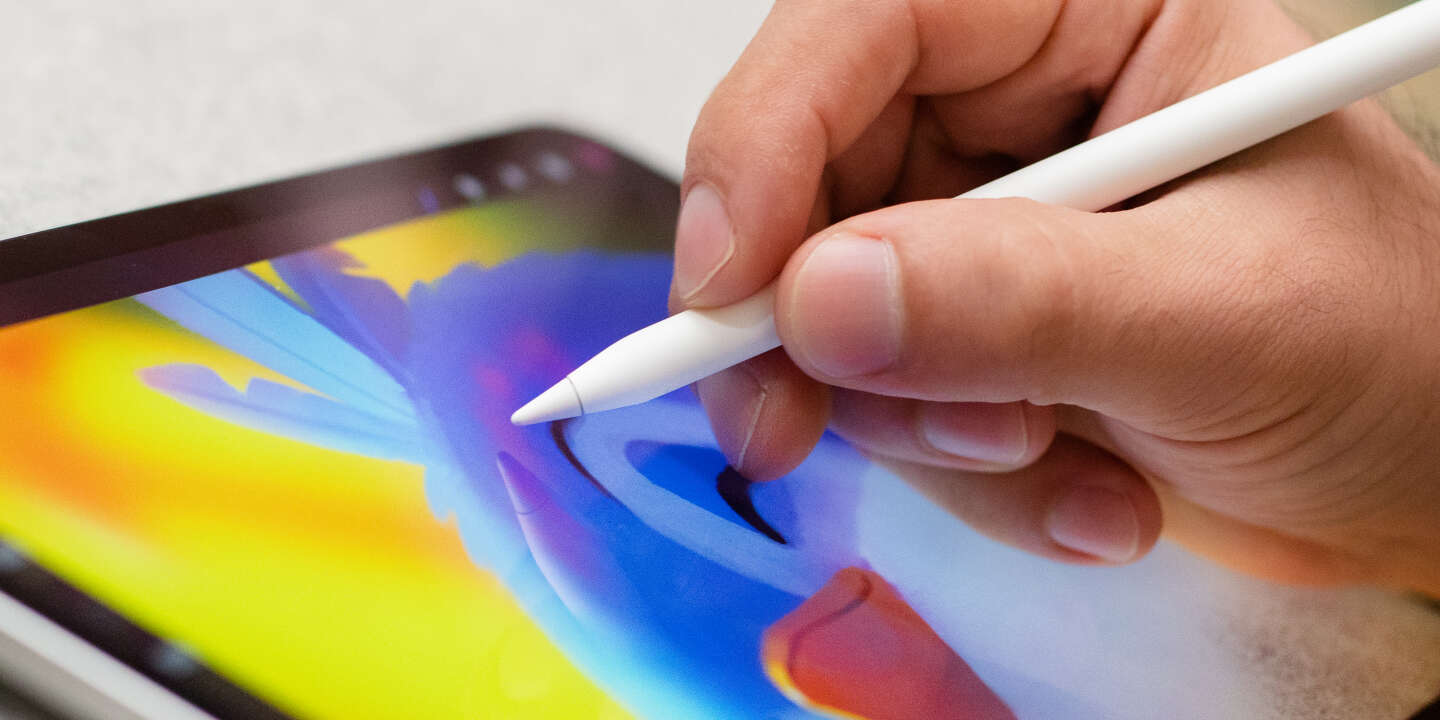 Acheter Stylet pour tablette iPad, avec rejet de la paume et induction  d'inclinaison, pour Apple Pencil 12.9 11, stylet 1er 2ème Pro 6 Air 5,  accessoires pour iPad