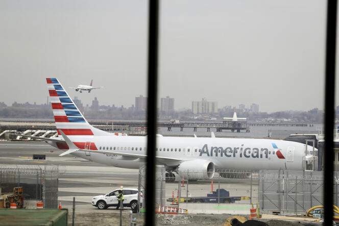 Un Boeing 737 MAX 8 de la compagnie American Airlines, le 13 mars à New York.