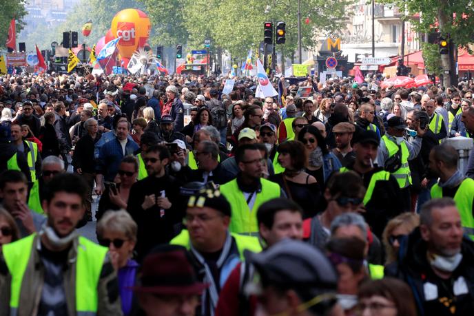 Défilé du 1er-Mai, à Paris.