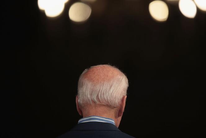 L’ancien vice-président américain Joe Biden, candidat démocrate à l’investiture pour l’élection présidentielle, le 1er mai, à Des Moines (Iowa).
