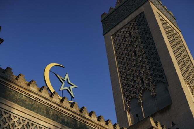 L’entrée de la grande mosquée de Paris, le 22 mars.