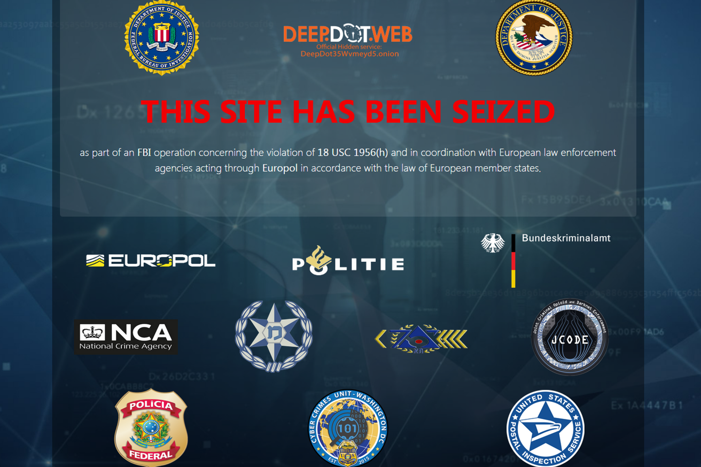 Le FBI fait tomber Deep Dot Web, un important annuaire du dark Web