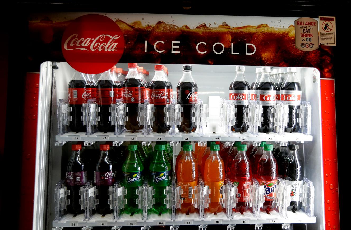 Un autèntic distribuïdor de sodas, a Sacramento ( California) 28 de juny de 2018.
