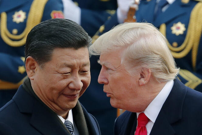 MM. Xi et Trump, à Pékin, en novembre 2018.