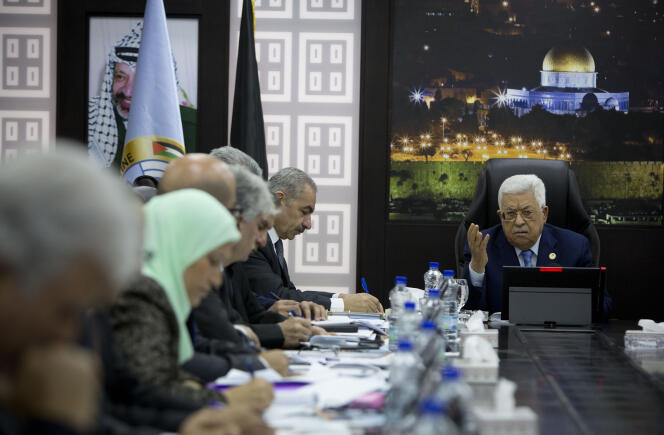 Le président palestinien, Mahmoud Abbas, le 29 avril, à Ramallah.