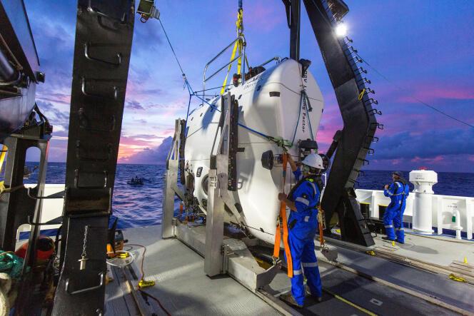 Le sous-marin « DSV-Limiting-Factor » réalisera la dernière plongée du programme de Victor Vescovo en septembre, au point le plus profond de l’océan Arctique.