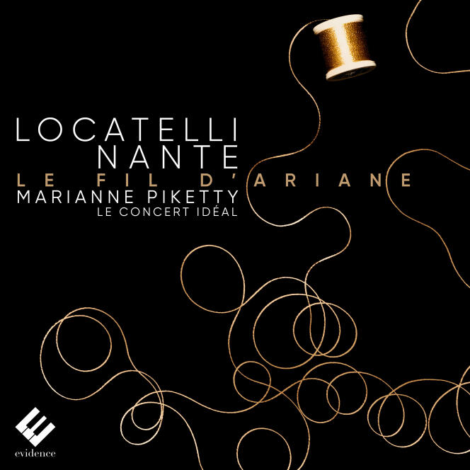 Pochette de l’album « Fil d’Ariane », de Marianne Piketty entre Pietro Antonio Locatelli.