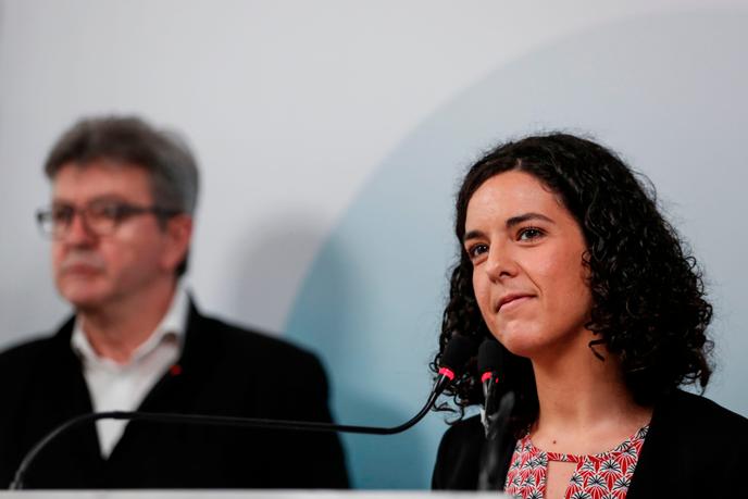Jean-Luc Melenchon et Manon Aubry, à Paris, le 19 mai 2019.