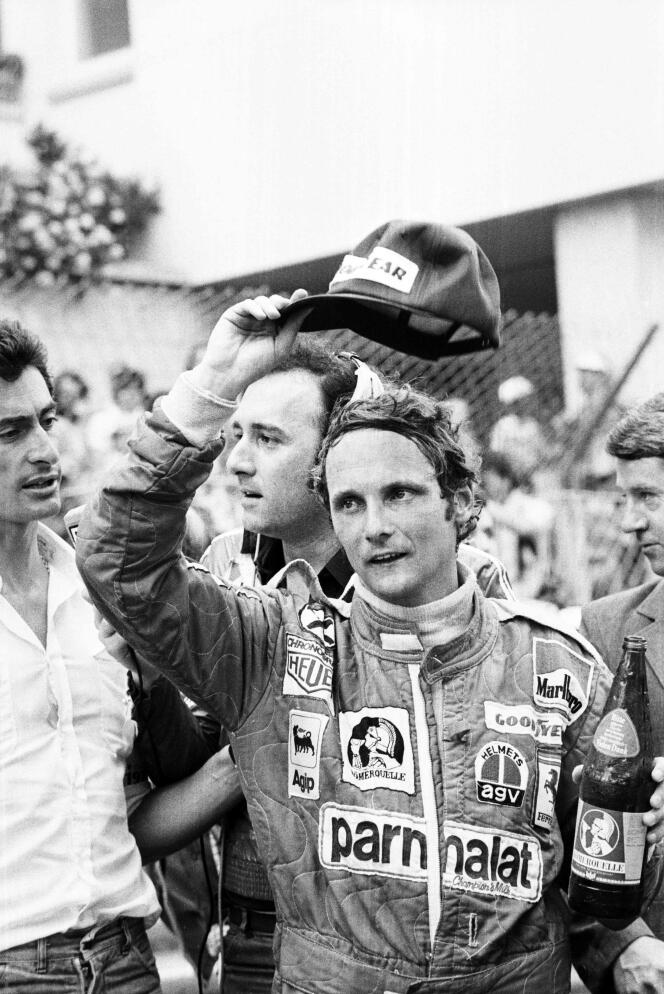 Niki Lauda, lors du grand prix de Monaco,  en mai 1976.