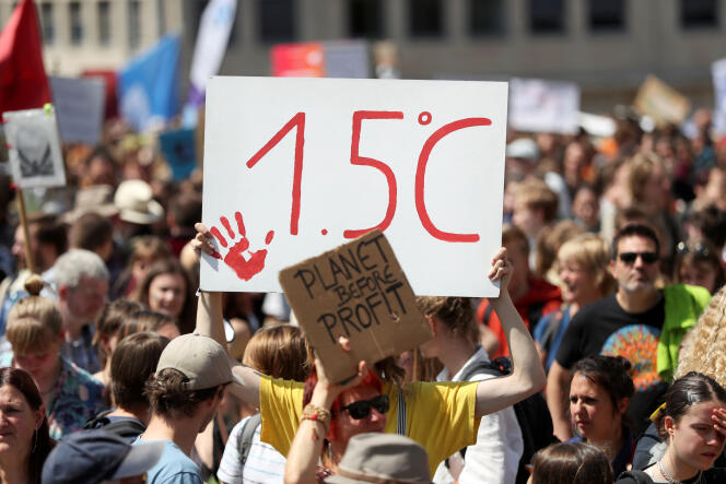 Manifestation intitulée « Global Strike for Climate 2 » à Bruxelles, le 24 mai 2019.