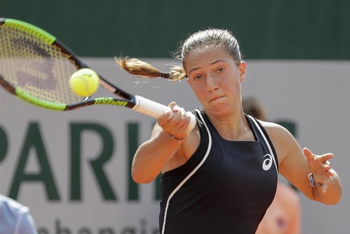 Diane Parry, lors du tournoi de Roland-Garros 2018.