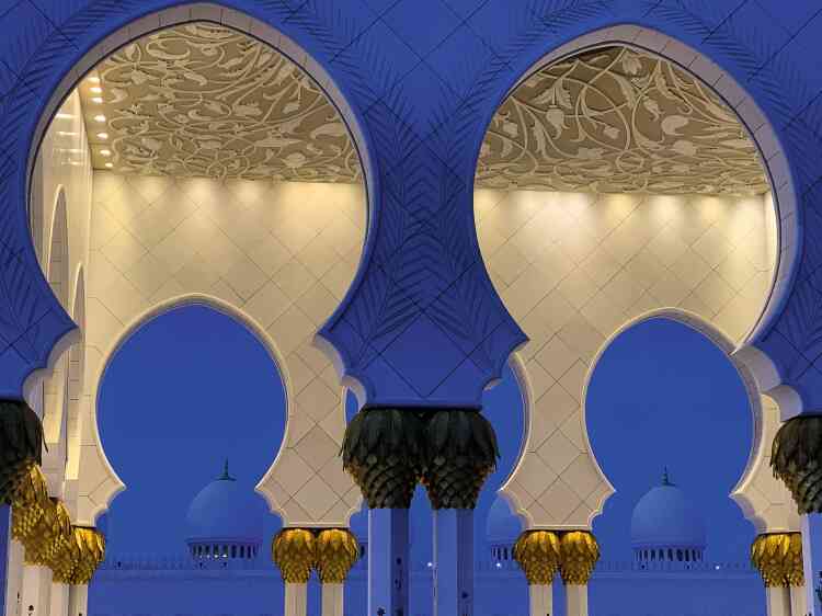 « La mosquée Cheikh Zayed d’Abou Dhabi. »