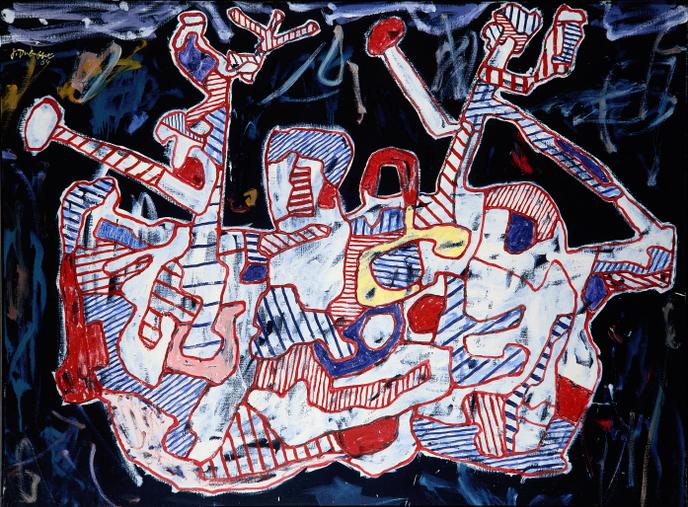 « Le Bariole mariole » (1964), de Jean Dubuffet, huile sur toile, collection privée.