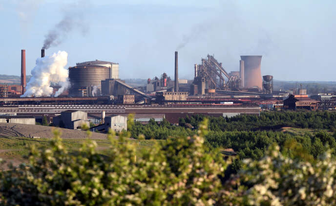 L’usine British Steel de Scunthorpe, dans le nord de l’Angleterre, le 21 mai.