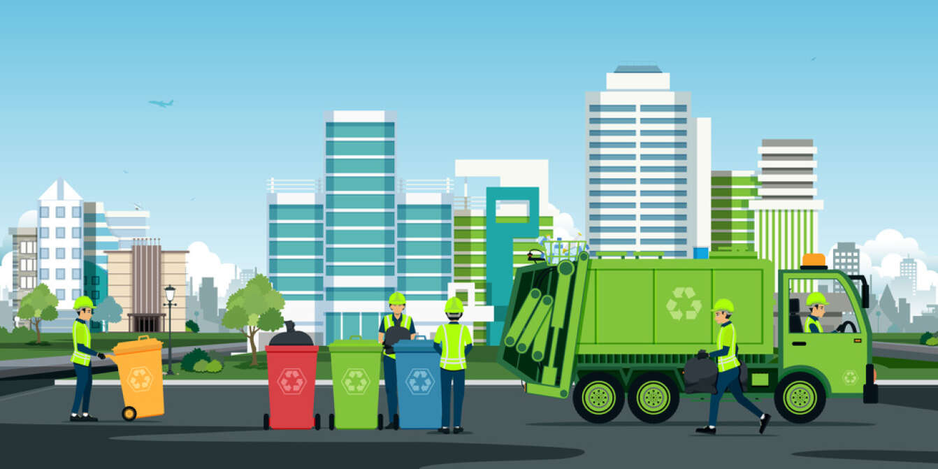 La poubelle qui compacte les déchets - Science et vie