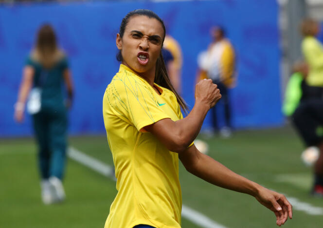 Marta, ici à l’échauffement avant le match contre la Jamaïque, ne s’est pas montrée sous son meilleur jour contre l’Italie.