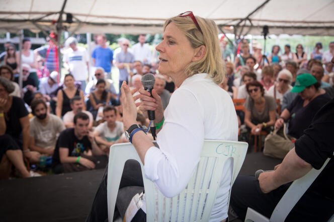 A Couthures-sur-Garonne, des journalistes des titres du Groupe Le Monde (ici, Florence Aubenas, en 2018) viennent à la rencontre du public.