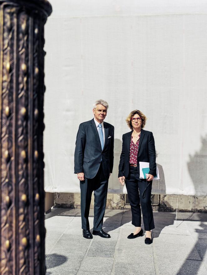 Alain Richard et Marie Guévenoux, le 11 juin 2019, à Paris.