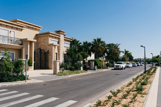 Des villas du quartier résidentiel de Harakia, à Césarée, le 29 mai.