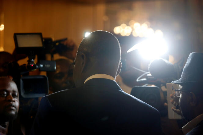 Martin Fayulu, candidat à la présidentielle congolaise du 30 décembre 2018, deux jours avant le scrutin à Kinshasa.